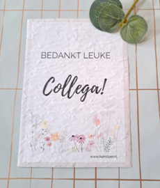 Groeikaart | Wilde bloemenzaadjes Collega set 10 st.