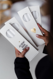 Giftbox | Dinerkaarsen  | Jij bent goud waard