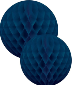 Honingraatbal | Papier | Blauw | Set van 2