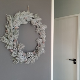 Krans | Winter | Dennen | Kunststof | 50 CM