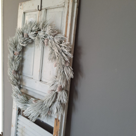 Krans | Winter | Dennen | Kunststof | 50 CM
