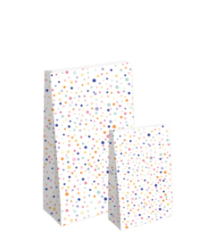 Paperbag | Cadeau | Zak | Papier | Confetti | 9+5x16 cm