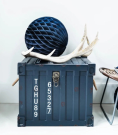 Honingraatbal | Papier | Blauw | Set van 2