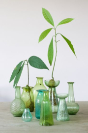 Vaas | Hyacint | Glas | Groen| Hoog 17 cm
