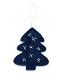 Kerstboom | Vilt | Blauw