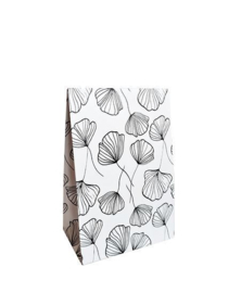 Paperbag | Cadeau | Zak | Glans Papier | Ginkgo| 13x6x17.5 + 2.5cm