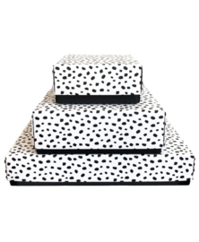 Cadeau | Doosje | Losse deksel | Dots | 15x15x7 cm