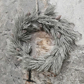Krans | Winter | Dennen | Kunststof | 40 CM