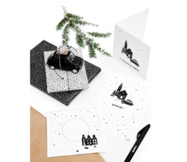 Dubbele kaart | Driving home for Christmas | Envelop
