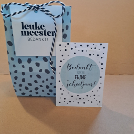 Zakje zaad- leuke meester | Bedankt voor het fijne schooljaar