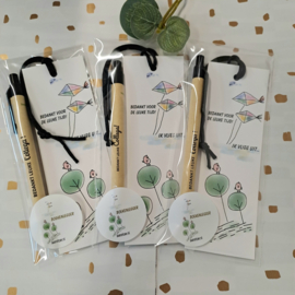 Boekenlegger | Pen | Bedankt -3 STUKS!!