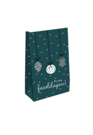 Paperbag | Cadeau | Zak | Papier | Kerst | 9+5x16 cm