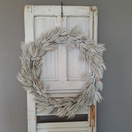 Krans | Winter | Dennen | Kunststof | 50 CM