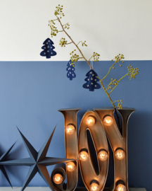 Kerstboom | Vilt | Blauw