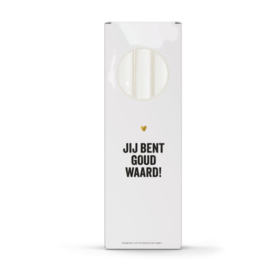 Giftbox | Dinerkaarsen  | Jij bent goud waard