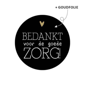 Sticker | Bedankt voor de goede zorg |10 st