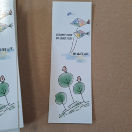 Kaart -Label- Boekenlegger-Los per 20 stuks!