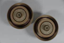 Pair of Søholm Large Sculptural Ceramic Wall Sconces, 1960s Mid-century Denmark.