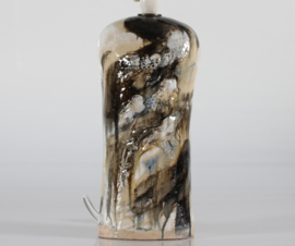 Danish Modern Tall Sculptural Ceramic Table Lamp by Jeppe Hagedorn-Olsen, 1960s Vintage Ceramic