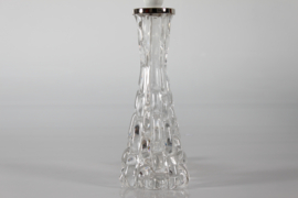 Carl Fagerlund Vintage Table Lamp of Clear Glass for Orrefors, Sweden, Mid-century Scandinavian Design 1960s