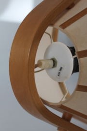 Scandinavian Modern Aneta Wall Lamp by Jan Wickelgren Beech Wood, Sweden 1970s Vintage Lightning