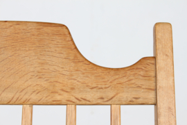 Razor Blade Henning Kjærnulf Rocking Chair by EG Møbler Solid Oak with New Sheepskin. Danish Modern.