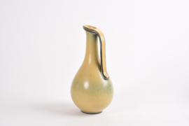 Gunnar Nylund for Rörstrand Handled Vase Yellow Glaze, Scandinavian Mid-Century