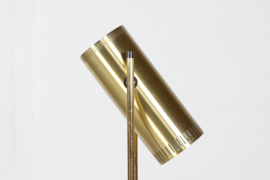 Vintage Danish Brass Trombone Floor Lamp by Jo Hammerborg for Fog & Mørup 1970s. Mid-century Danish Lightning