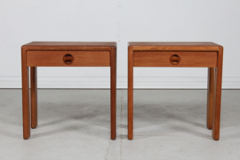 Pair of Nightstands by Esko Pajamies for Asko Finland, Finnish Mid-Century Modern Furniture 1960s to 1970s