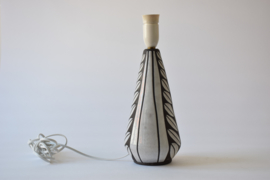 Michael Andersen & Søn / Marianne Starck Attributed Table Lamp Negro / Tribal Series Danish Mid-century Ceramic Lighting