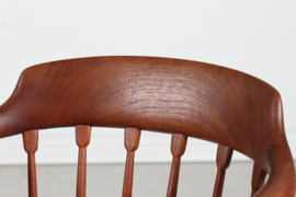 Danish Modern Pair of Teak Armchairs in the Style of Illum Wikkelsø Denmark. Vintage Furniture 1960.