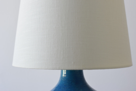 Bitossi Italy Aldo Londi Attr. Blue Striped Table Lamp Italian Mid-century Ceramic Lighting