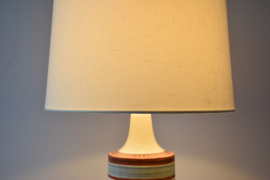 Incl New Lampshade! Mørkov Denmark Tall Table Lamp Ethnic Stripe Decor Danish Mid-century