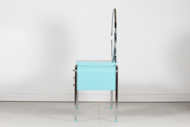Art Deco Dressing Table with Round Mirror and Chair Danish Cabinetmaker, 1930s Retro Design