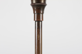 Sold - Danish Art Deco Table Lamp, Patinated Brass with Shades of White Opaline Glass, Fog & Mørup 1940s. Danish Lightning