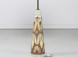 Huge Ceramic Floor Lamp by Rigmor Nielsen for Søholm Denmark 1950s Mid-Century Ceramic