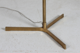 Svend Aage Holm Sørensen Style Pair of Danish Modern Floor Lamps of Brass 1960s