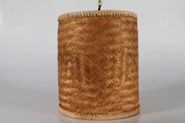 Paavo Tynell Style Flexible Wall Light of Brass and Cane Denmark 1950s. Danish Modern Lightning.