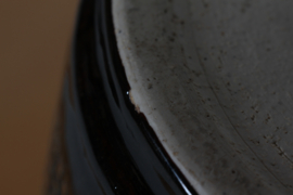 SOLD! PALSHUS Denmark Floor Vase Stoneware with Brown Glaze Design Per Linnemann-Schmidt Danish Mid-century Ceramic
