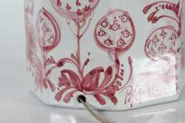 HUGE Bjørn Wiinblad Table Lamp, Hand-painted in 1978 with New Shade, Denmark