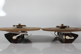 Pair of Søholm Sculptural Ceramic Lamps/ Wall Sconces. Danish Design Mid-century 1960s