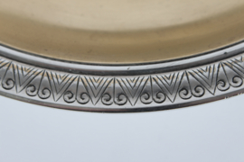 Danish Art Deco Just Andersen Decorative Bronze Bowl with Silver and Gold Plating 1930s