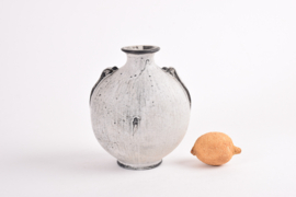 ON HOLD! Svend Hammershøi for Kähler / HAK Vase White Black Double Glaze Danish Mid-century Ceramic // PRICE UPON REQUEST