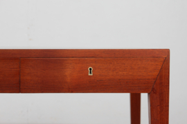 SOLD - Haslev Furniture Writing Desk of Teak with 4 Drawers by Severin Hansen Jr. Denmark Mid-century.