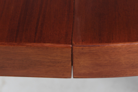 Ole Wanscher Large Round Dining Table of Mahogany Made by A. J. Iversen Denmark. Mid-century Scandinavian Modern.