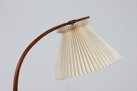 Danish Severin Hansen Jr. Bridge Tripod Floor Lamp with Le Klint Shade 1950s. Mid-century Danish Modern.