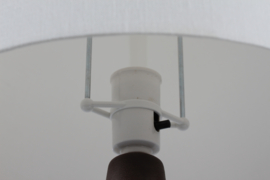Danish Mid-century Søholm Ceramic Table Lamp Brown Blue Purple by Einar Johansen.