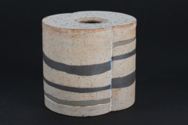 Richard Manz Sculptural and Rustic Stoneware Vase Scandinavia Mid-Century Ceramic