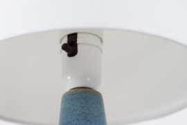 Danish Søholm Sculptural Ceramic Table Lamp by Einar Johansen Aqua Blue, Green with New Shade. Mid-century Ceramics 1960s
