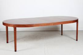 Ole Wanscher Large Round Dining Table of Mahogany Made by A. J. Iversen Denmark. Mid-century Scandinavian Modern.